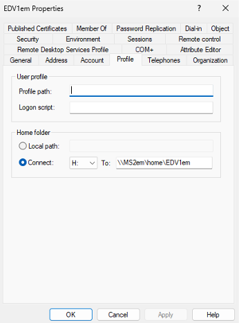 Folder redirection