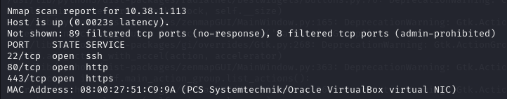 Nmap Results